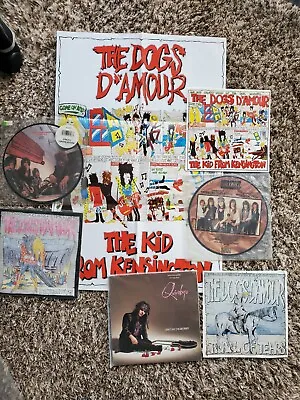 THE DOGS D'AMOUR QUIREBOYS | 7  VINYL LOT With Poster (Limited Edition) • $95