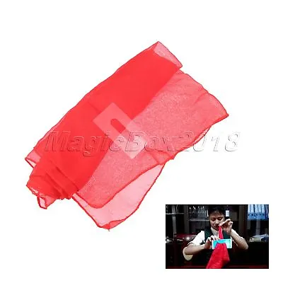 £2.26 • Buy Magic Tricks Funny Silk Scarf Through Phone Red Magicians  Close Up Stage Props