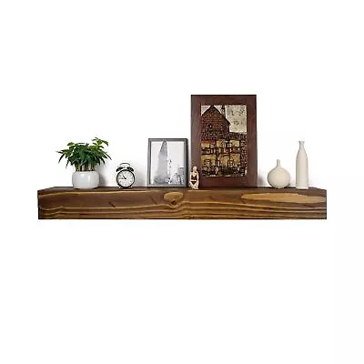 XWNE Fireplace MantelDistressed60 Inch Rustic Wood Floating Mantel Shelves ... • $218.46