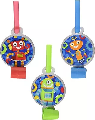 Party Robots Toy Space Bots Boys Kids Birthday Party Favor Horns Blowouts • $8.47