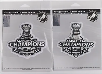 2012 + 2014 NHL STANLEY CUP CHAMPIONS LA KINGS JERSEY Official Patch Combo Of 2 • $29