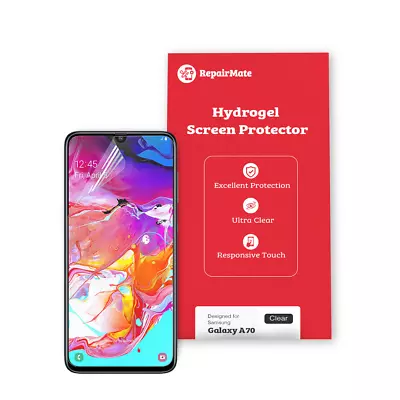 Samsung Galaxy A70 Compatible Hydrogel Screen Protector Full Cover [2 Pack] • $29.88