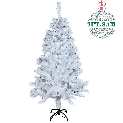 4/5/6/7ft Artificial Christmas Tree With Blue LED Light Xmas Party Holiday Decor • $58.99