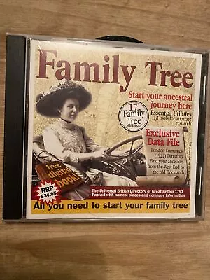 Family Tree CD ROM PC Basics - 17 Family Tree Programs British Directory Data • £9.99