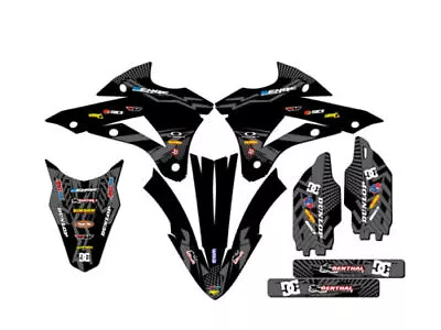 2014-2021 KX 85 MAYHEM Black Senge Graphics Kit Compatible With Kawasaki • $126.49