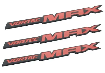 3Pc Vortec Max Emblems Badge Truck 6.0 Liter Sticker 3D Badge Nameplate (Red) • $19.99