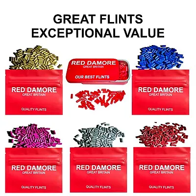 Lighter Flints VARIOUS COLOURS Lighters Flint For Lighter Flints RED DAMORE  • £3.99