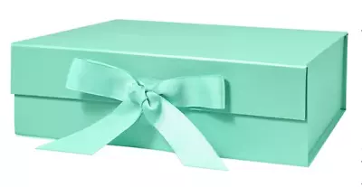 10.5  Large Gift Box With Magnetic Lid And Ribbon For Valentine's Day Green • $24.99