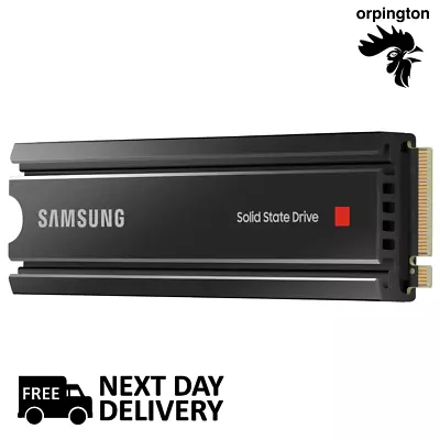 SAMSUNG 980 PRO 2TB With Heatsink PCIe 4.0 M.2 SSD MZ-V8P2T0 - New 1-Day P&P - • £129.99