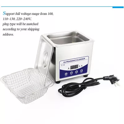 New 3.2L Ultrasonic Industry Heated Cleaner Dental Jewelry Medical Device 120W  • $292.59