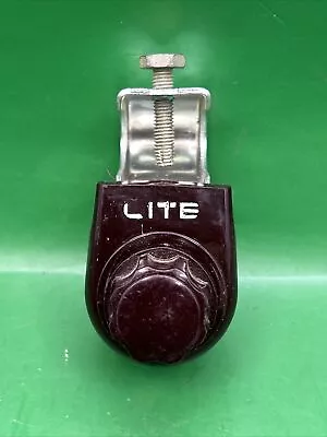 NOS Illuminated Vintage Burgundy Below Dash Light Switch Model A T B Ford Unity • $95