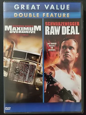 Maximum Overdrive / Raw Deal (DVD 2010) Arnold Schwarzenegger Region 1 OOP • $14.99