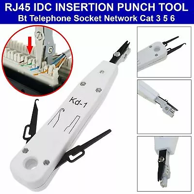 Krone Style Idc Insertion Punch Push Down Tool Bt Telephone Socket Network Rj45 • £4.99