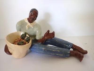 Vintage Mid Century Modern California Pottery Figurine Signed Milli Hunter 1959 • $285