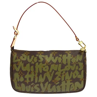 Louis Vuitton Pochette Accessoires Handbag Monogram Graffiti M92191 Ar0041 48239 • £1270.76