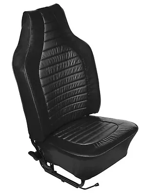 1968-1969 VW Beetle Sedan Custom Black Leather Seat Covers Car Set • $330.95