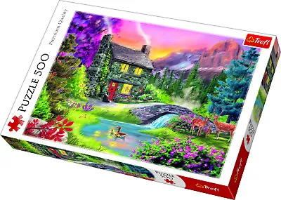 £7.64 • Buy Trefl 500 Piece Adult Large Mountain Idyll Nature Bright Colours Jigsaw Puzzle 