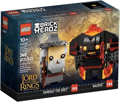 LEGO BrickHeadz Gandalf The Grey & Balrog (40631) The Lord Of The Rings • $34.99