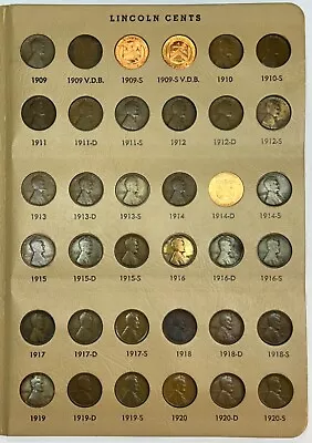 1909-2023 Lincoln Cent Penny Set Collection 278 Coins In Dansco Album Missing 5 • $339
