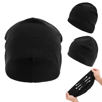 Black Tactical Military Skull Cap Winter Warm Fleece Ski Windproof Beanie Hat • $8.99