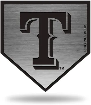 Texas Rangers Auto Emblem Decal Premium Solid Metal Antique Nickel Design... • $16.79