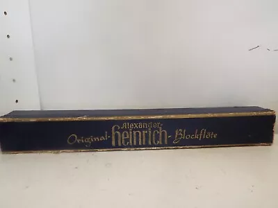 Vintage Alexander Heinrich Wooden Flute In Original Box 12 1/2  Long-Free Ship • $59.95