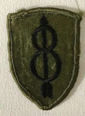 £8.64 • Buy US Army 8th Infantry Division Subdued Patch Shoulder Sleeve Insignia