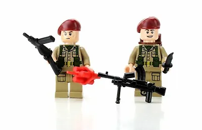 British SAS 2 WW2 Special Armed Services Soldiers Made With Real LEGO® Minifures • $37.60