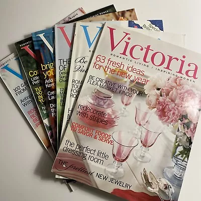 Lot Of 6 2003 Victoria Magazines Romantic Living Inspiring Women • $22