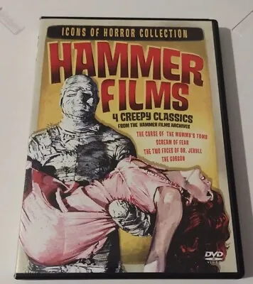 Icons Of Horror Collection: Hammer Films 4 Creepy Classics Region 1 DVD • £7.70