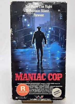 Maniac Cop Trans World Entertainment VHS 1988 Cult Horror Bruce Campbell Raimi • $29.99