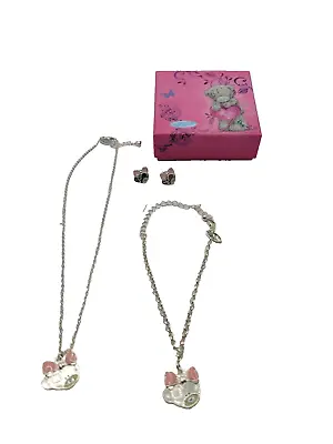 Me To You Blue Nose Jewellery Bracelet Necklace Earring Set In Gift Box NEW • £14.99
