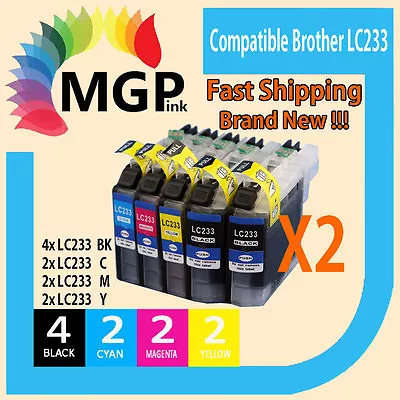 10x Compatible LC233 Ink Cartridge For Brother MFC-J5320DW MFC-J5720DW • $44