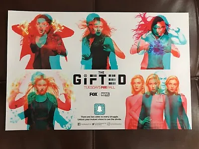 SDCC 2018 THE GIFTED 11x17 POSTER FOX TV SHOW MARVEL COMIC CON EXCLUSIVE RARE • $4.99