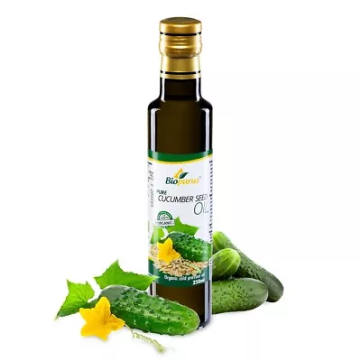 Biopurus Certified Organic Cold Pressed Cucumber Seed Oil 250ml • £37.10