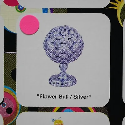 Kaiyodo Takashi Murakami Super Flat Museum Convenience Flower Ball Silver Vinyl • $19.99