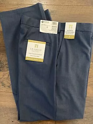 Mens NEW Haggar Classic Fit Premium Expandable Waist Dress Pants 38x30 NWT C6 • $22.98