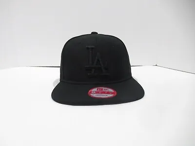 Los Angeles Dodgers All Black Team Logo Snap Back Cap Hat 950 • $7.99
