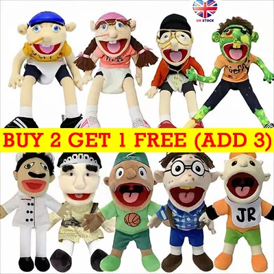 UK Jeffy Hand Puppet Boy Joseph Cody Feebee Plush Toy Doll Removable Puppet Gift • £15.82