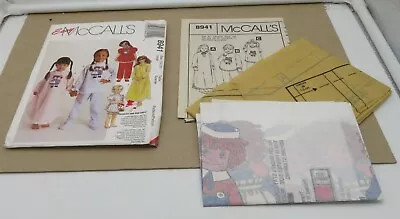 McCalls 8941 Girls Raggedy Ann & Andy Nightgown & Pajamas Sewing Pattern Uncut • $5.24