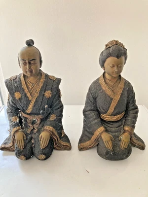 £80 • Buy Japanese Bronze Sculpture Figures - Pair