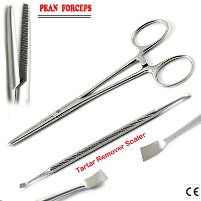 New Dog Teeth Tartar Removal Scraper Tool With Ear Hair Removal Forceps Save £8  • £8.15