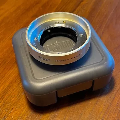 Metabones Contax G To E Mount (Gold) Adapter With Case • $60