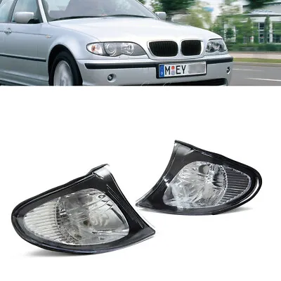 Pair For BMW 3 Series E46 02-05 Front L & R Indicator Turn Signal Corner Lights • $33.68