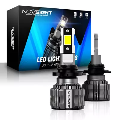 NOVSIGHT 2x 9005 LED Headlight Bulbs Kit High Low Beam 6500k White Super Bright • $18.59