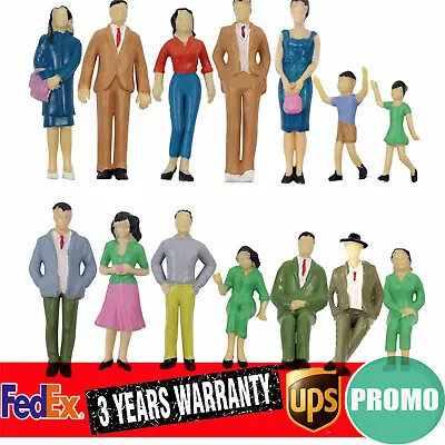 1:25 Model Trains Painted Sitting Figures G Scale Stand People Different Poses • $12.35