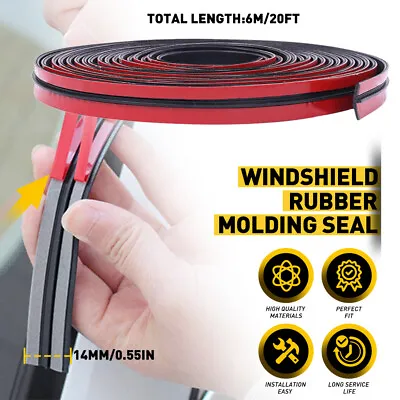 20ft Windshield Rubber Molding Seal Trim Universal For Windscreen & Sunroof 1PCS • $12.99