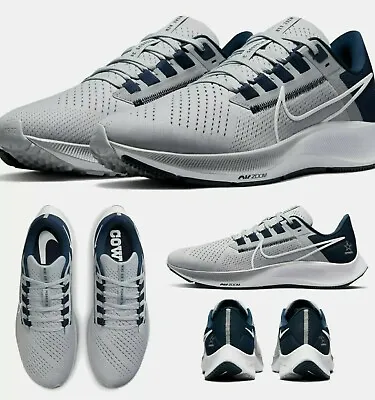 NIKE Air Zoom Pegasus 38 Dallas Cowboys Running Shoes Mens 11 Grey Blue • $149.95