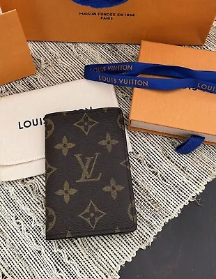 Louis Vuitton Monogram Pocket Organizer Wallet Authentic • $290