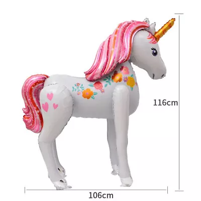Big Party Foil Balloon Girl Unicorn Birthday Decoration Horse Christmas X'mas • $19.95
